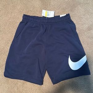 Blue Nike Athletic Knee-Length Shorts